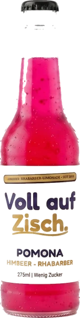 POMONA Himbeer-Rhabarber Craft-Limonade in der Flasche